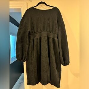 Black maternity dress